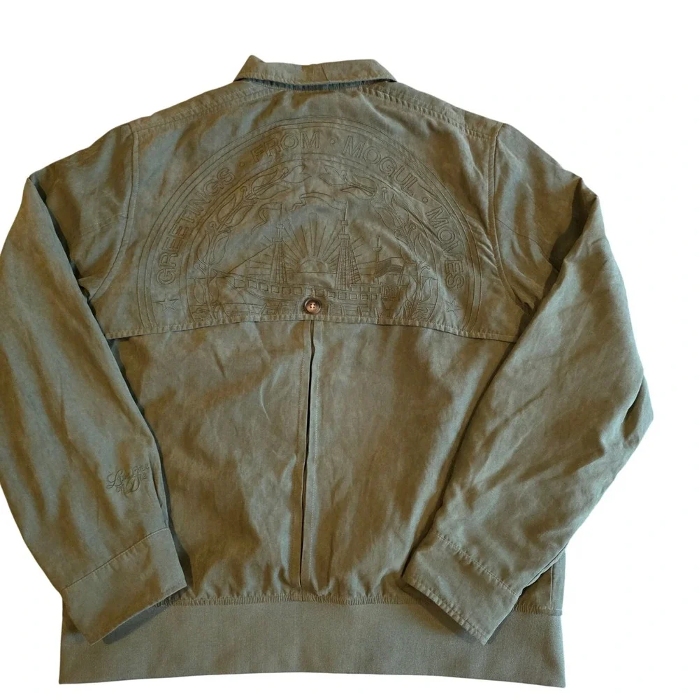 Ludwig Mogul Moves Olive Green Greetings Full Zip Jacket Mt Washington Medium